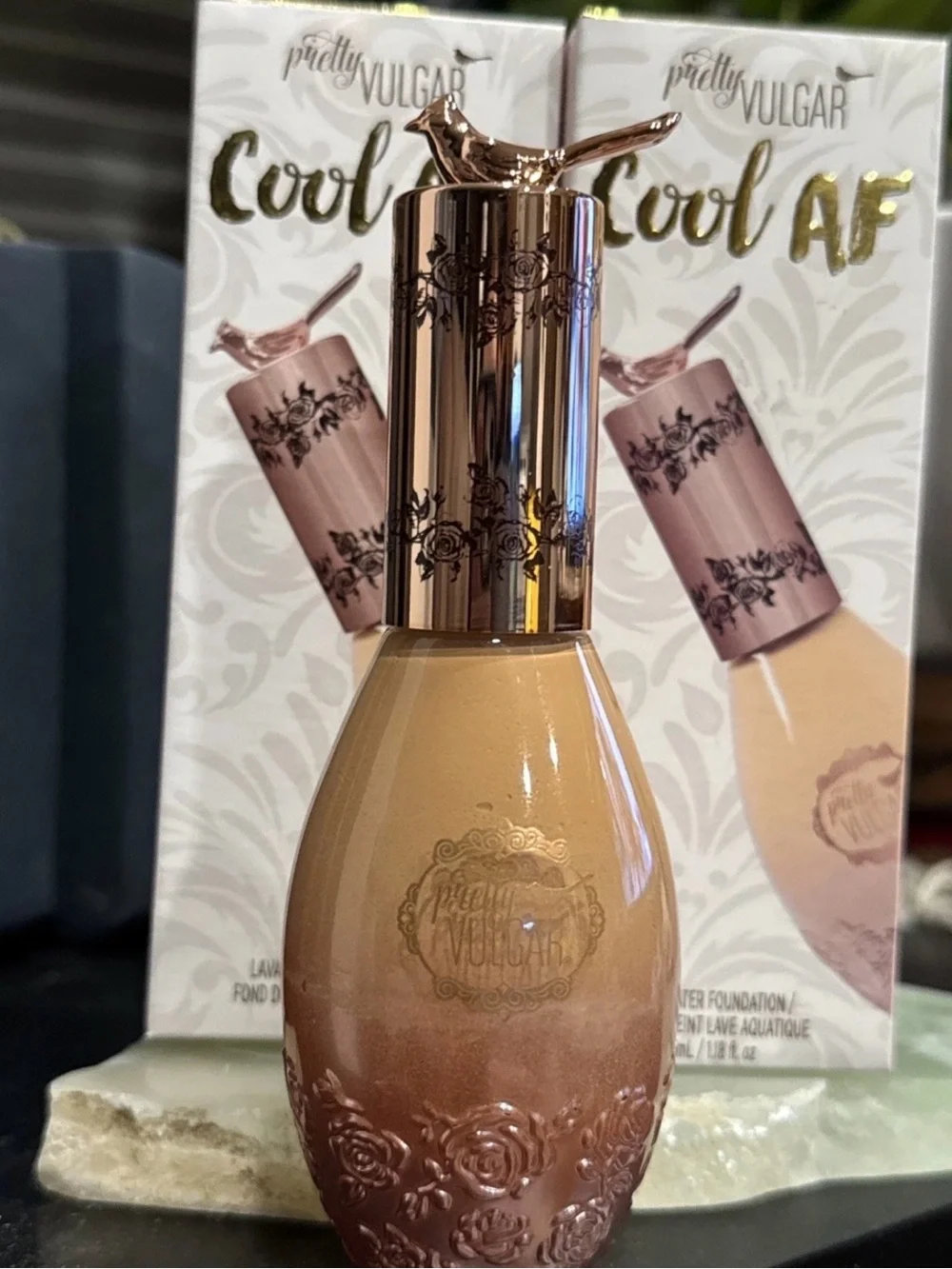Lot 2 Pretty Vulgar Cool Af Lava Water Foundation 1.18oz 43 Skin Tease